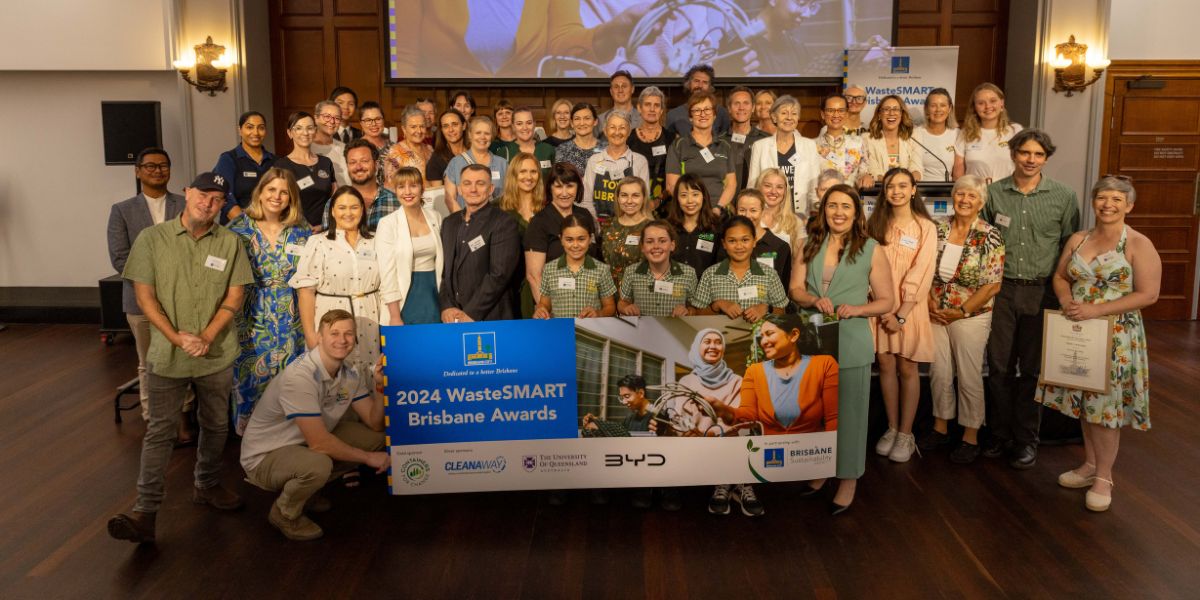 Group photo of WasteSMART winners and finalists